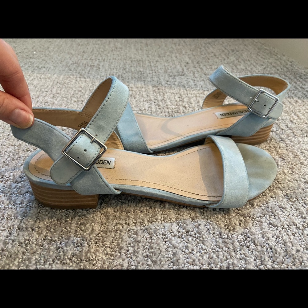 Steve Madden sandals blue suede sz 9